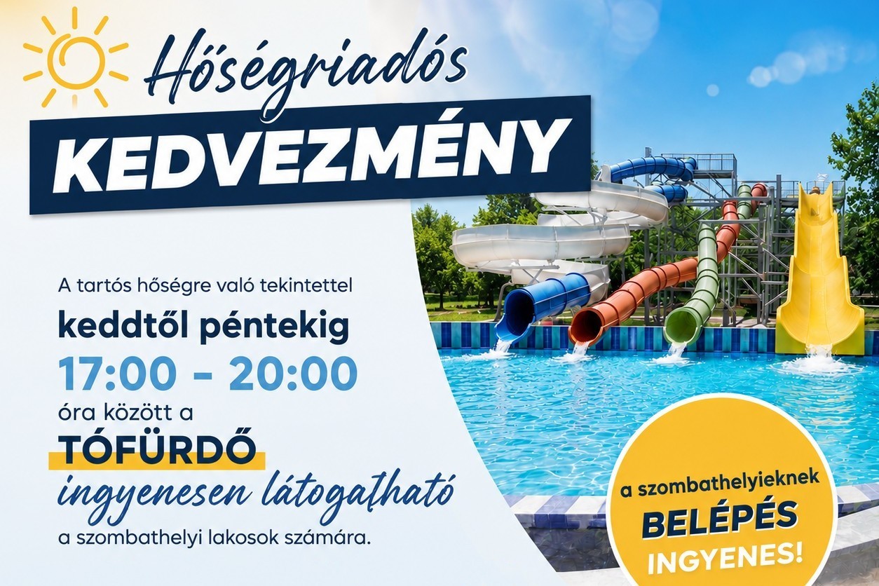 Hőségriadós kedvezmény a Tófürdőn!